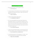 Chamberlain College of Nursing: NR601 Final Exam (2 Versions, Latest-2022) / NR 601 Final Exam |100% Correct Answers, Already Graded “A”|