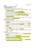 Exam (elaborations) BIOS 256 LAB 5 ASSIGNMENT 6 – QUESTION AND ANSWERS Part A Reviewing Your Knowledge (pg. 633-634) A. Functions of the Nephron Write name of the part of the nephron that has the following function. 1. Reabsorption of an additional 15% of