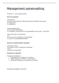 Samenvatting management ( slides + handboek) 