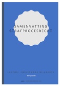 Samenvatting strafprocesrecht 2021-2022