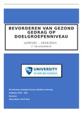 LU00181 Bevorderen van gezond gedrag op doelgroepenniveau