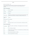 Other NR511 Week 6: Clinical Case Study Part One Discussion GRADED A NR511 Week 6: Clinical Case Study Part One Discussion GRADED A A 56-year-old Caucasian female presents to the office today with complaints of fatigue. Upon further questioning you discov