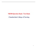 Chamberlain College of Nursing: NR508 Midterm Exam and Final Exam Test Bank / NR 508 Test Bank Midterm Exam and Final Exam (Latest-2022)|100% Correct Answers, Already Graded “A”|