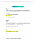 Chamberlain College of Nursing: NR508 Midterm Exam (Latest-2022, Version-5) / NR 508 Midterm Exam / NR508 Week 4 Midterm Exam / NR 508 Week 4 Midterm Exam |100% Correct Answers, Already Graded “A”|