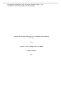 NURS-FPX 4900- Capstone Project for Nursing | Assessing the Problem: Technology, Care Coordination, and Community Resources. Capella University