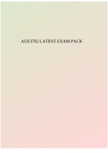 AUE3702 LATEST EXAM PACK