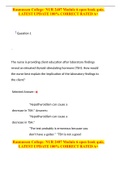 Rasmussen College: NUR 2407 Module 6 open book quiz, LATEST UPDATE 100% CORRECT RATED A+