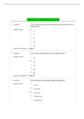 CHEM120 Midterm Exam (Latest-2022) / CHEM 120 Midterm Exam / CHEM120 Week 4 Midterm Exam / CHEM120 Unit 4 Midterm Exam: Chamberlain College Of Nursing |Verified and 100% Correct Q & A|