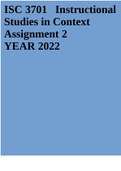 ISC3701 Assignment 2 YEAR 2022