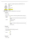 NTR 599 Applied practical learning/ University of the Cumberlands INTR 599 MODULE QUIZZES 1-3