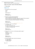 OpenStax Microbiology Test Bank Chapter 20: Laboratory Analysis of the Immune Response Page 1 of 18 Chapter 20: Laboratory Analysis of the Immune Response * = Correct answer | 2022 latest update 