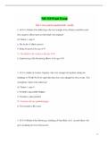 Chamberlain College of Nursing: NR328 Final Exam (162 Q/A) / NR 328 Final Exam (Latest-2022) |100% Correct Answers, Already Graded “A”|