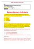 NURS 601 Pharmacology Renal Urinary Meds Questions and Answers- University of San Francisco NURS 601 Pharmacology Renal Urinary Meds Questions and Answers- University of San Francisco/NURS 601 Pharmacology Renal Urinary Meds Questions and Answers- Univers