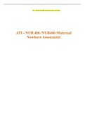 ATI - NUR 406 /NUR406 Maternal Newborn Assessment