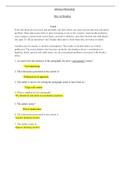 Exam (elaborations) Exam (elaborations) HESI A2 READING V1 V2 100% best Exam (elaborations) HESI A2 READING V1 V2 100% best Food Food and drink are necessary and desirable, but their abuse can cause serious physical and metal problem. Many physicians beli