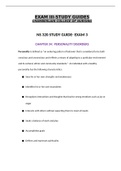 NS 320 STUDY GUIDE- EXAM III:Dr. Rice: Chamberlain College of Nursing