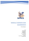 Module; Werken aan gezondheid