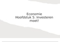 Samenvatting economie vwo 3 hoofdstuk 5: Investeren moet! (Pincode)