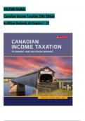 Solutions Manual for Canadian Income Taxation 2023/2024, 26th Edition by William Buckwold, ISBN: 9781264909551, All 23 Chapters Covered, Verified Latest Edition!!!!