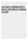 ATI RN COMMUNITY HEALTH PROCTORED EXAM