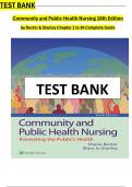 Community and Public Health Nursing 10th Edition Test Bank by Rector & Stanley, All 30 Chapters Covered and Verified, ISBN: 9781975123048