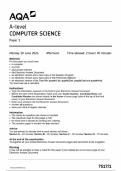 AQA A-level COMPUTER SCIENCE Paper 1 7517-1-QP-ComputerScience-A-10Jun24