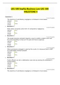 LEG 100 Sophia Business Law LEG 100 MILESTONE 4