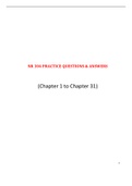 Chamberlain College of Nursing: NR304 Practice Questions and Answers / NR 304 Practice Questions and Answers (Latest-2022) |100% Correct Answers, Already Graded “A”|