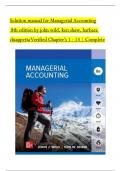 Solution Manual for Managerial Accounting, 8th edition by John Wild, ken Shaw, Barbara Chiappetta, Verified Chapters 1 - 13, Complete Newest Version