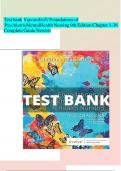 TEST Bank for VARCAROLIS' FOUNDATIONS OF PSYCHIATRIC-MENTAL HEALTH NURSING 9TH EDITION BY MARGARET JORDAN HALTER ISBN-10; / ISBN-13; 978-0323697071 COMPLETE CHAPTERS /GRADED A+