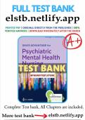 Test Bank- Davis Advantage for Townsend's Psychiatric Mental Health Nursing, 11th Edition by Karyn I. Morgan||Instant Download Davis Advantage for Townsend's Psychiatric Mental Health Nursing