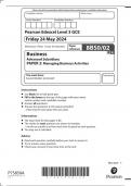 Edexcel AS Level Business Paper 2 2024