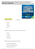 TEST BANK FOR Essentials of Strength Training and Conditioning 4th Edition by G. Gregory Haff & N. Travis Triplett , ISBN: 9781492501626 |COMPLETE TEST BANK| Guide A+