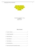  STR 581 WEEK 6 FINAL STRATEGIC PLAN (STUDY GUIDE)