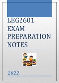 LEG2601 EXAM STUDY NOTES FOR 2022