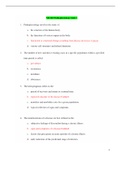 NR283 Quiz 1 (Latest-2022)/ NR 283 Quiz 1 / NR283 Patho Quiz 1 / NR 283 Patho Quiz 1: Pathophysiology: Chamberlain College of Nursing |100% Correct Answers, Already Graded “A”|