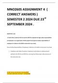 MNO2605 ASSIGNMENT 4 ( CORRECT ANSWERS ) SEMESTER 2 2024 DUE 23rd SEPTEMBER 2024 .