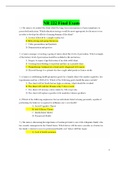 NR222 Final Exam, NR222 Unit 1 Quiz, NR222 Unit 3 Exam 1, NR222 Unit 6 Exam 2 (Latest-2022): Health and Wellness: Chamberlain College of Nursing |100% Correct Answers, Already Graded “A”|