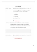 Chamberlain College of Nursing: NR507 Final Exam (Latest-2022, Version-1) / NR 507 Final Exam / NR507 Week 8 Final Exam / NR 507 Week 8 Final Exam: Advanced Pathophysiology |100% Correct Answers, Already Graded “A”|