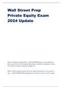 Wall Street Prep Private Equity Exam 2024 Update