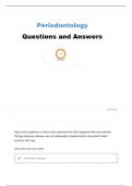 PERIODONTOLOGY TEST 2 QUESTIONS AND ANSWERS