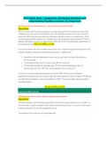 MATH225 Week 7 Assignment (8 Q/A) / MATH 225N Week 7 Assignment / MATH 225 Week 7 Assignment / MATH225N Week 7 Assignment - Developing Hypothesis and understanding Possible Conclusion for Proportions: Chamberlain College of Nursing 