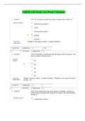 Chamberlain College of Nursing: CHEM120 Unit 1 to Unit 7 Quiz / CHEM 120 Unit 1 to Unit 7 Quiz (Latest-2022) |100% Correct Answers, Already Graded “A”|