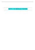 MATH 110 MODULE 6 EXAM.| PORTAGE LEARNING