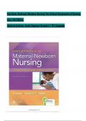 Davis Advantage for Maternal-Newborn Nursing: The Critical Components of Nursing Care, 4th Edition TEST BANK by Roberta Durham, Linda Chapman, Verified Chapters 1 - 19, Complete Newest Version