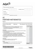 AQA AS FURTHER MATHEMATICS Paper 1 7366/1 June 2024