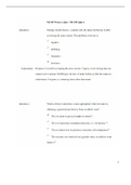 NR509 Week 6 Advanced Physical Assessment Quiz (2 Versions, Latest-2022) / NR509 Advanced Physical Assessment Quiz 6 / NR509 Week 6 Quiz / NR 509 Week 6 Quiz: Chamberlain College of Nursing |Verified and 100% Correct Q & A|