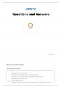 GPSTC EXAM 6 QUESTIONS AND ANSWERS