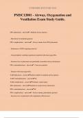 PMSC12001 - Airway, Oxygenation and Ventilation Exam Study Guide.