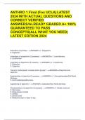 ANTHRO 1 Final (Fox UCLA)LATEST 2024 WITH ACTUAL QUESTIONS AND CORRECT VERIFIED ANSWERS/ALREADY GRADED A+ 100% GUARANTEED TO PASS CONCEPTS(ALL WHAT YOU NEED) LATEST EDITION 2024